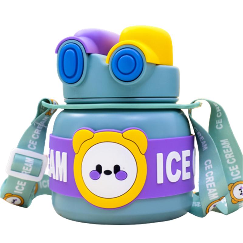 

Двойной 850 мл Соломинка Нержавеющая Сталь Изолированная Кружка Большая Вместимость Подарок Портативный синий