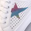 Fashion Summer Hollow Breathable Small White Shoes Female Thick Sole Inside Increase 8CM Lazy Shoes Slip-on Half Slippers Without Heels