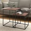  Coffee Table Set of 2. Wood-based Material and Metal
