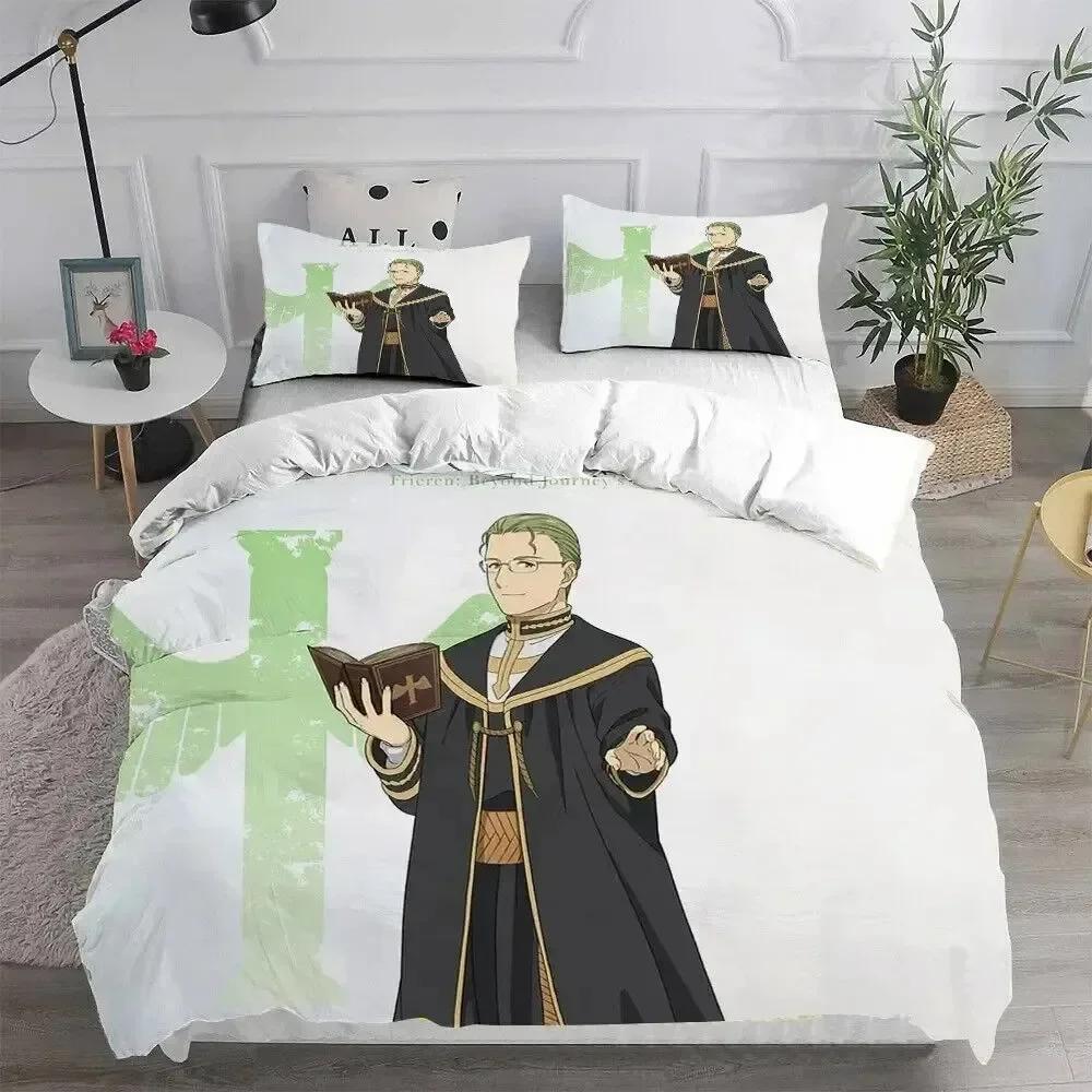 3D Print Anime Frieren Wiki Printed Bed Set Duvet Cover Pillowcase Bedding Set Bed Linen Sheet Quilt Cover Full Queen King Size