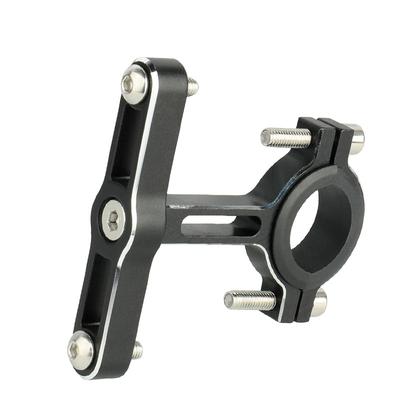 Rotatable CNC Anodized Aluminum Alloy Bike Bottle Cage Mount, Firm Holder Stand for Bicycle & E-Bike Cycling