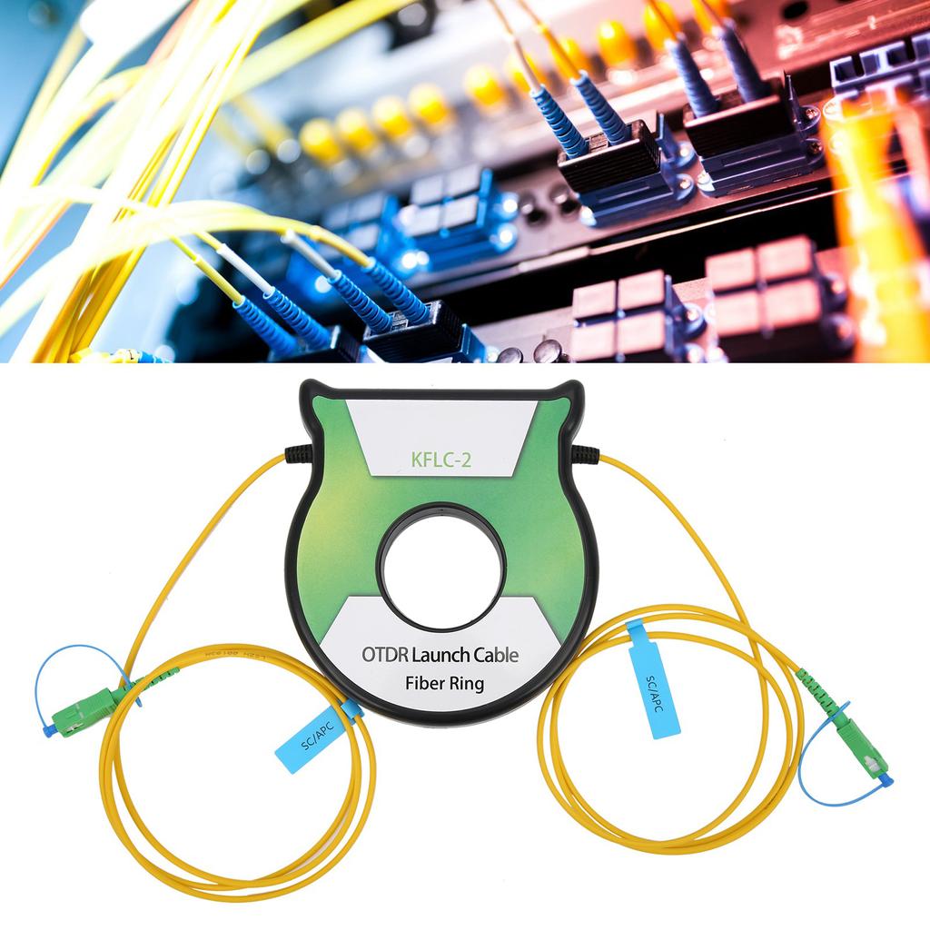Cablu de lansare fibră optică OTDR Monomod 9125um 500M OS2 Conector Adaptor SCAPCSCAPC