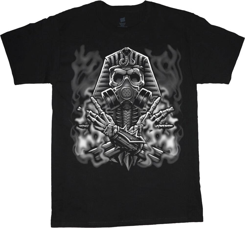 Mens Big and Tall T-shirts Egyptian Skull Graphic Tees Big Men Clothing XXXXL