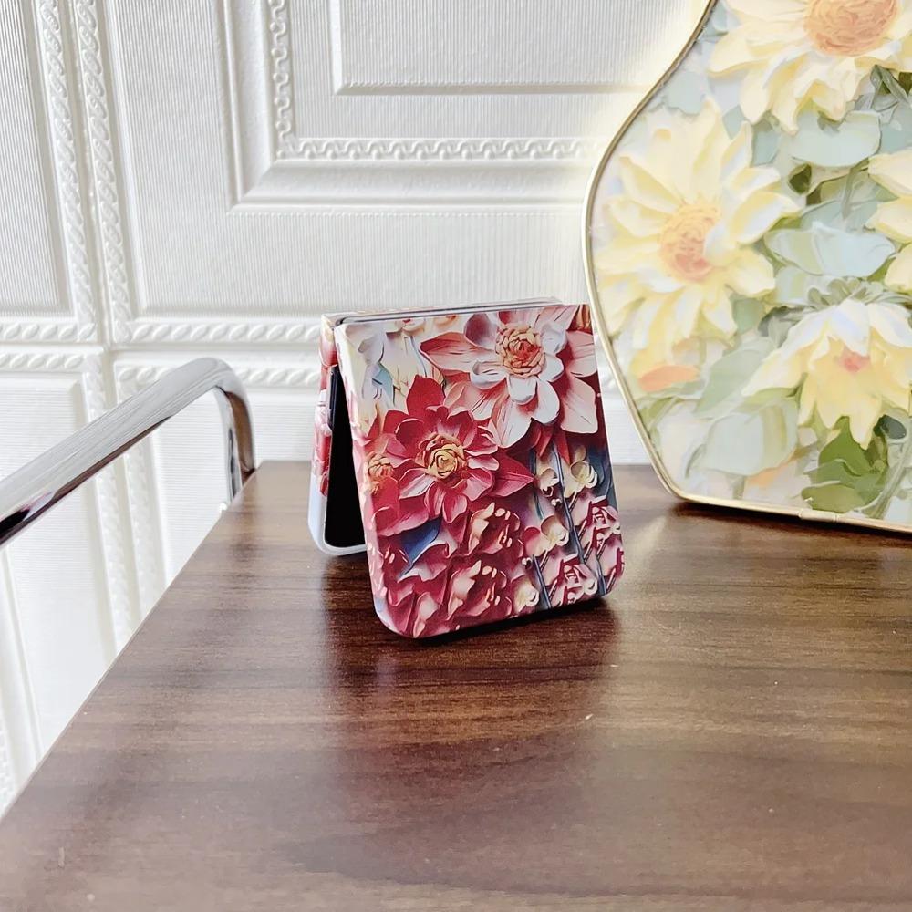 Colorful Embossed Effect Watercolor Flower Phone Case for Motorola Razr 60 Ultra 50 2024 Ultra 2025 Slim Camera Protection Cover