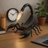 Lampă de Birou Scorpion Imprimată 3D Lampă de Masă Gotică Lumină LED Reglabilă pentru Dormitor Birou Masă Decor Acasă