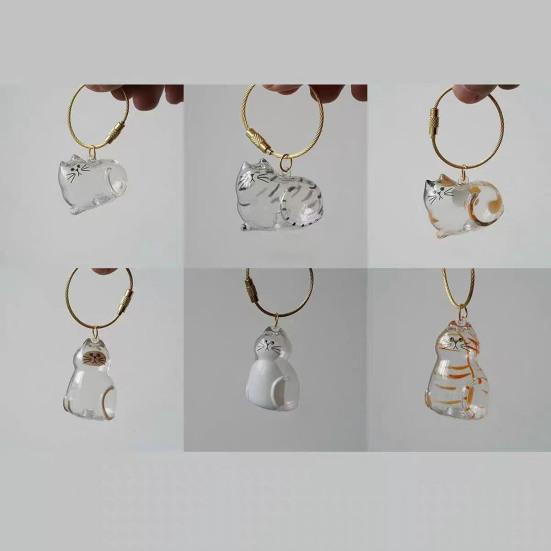 Cat Hair Storage Bottle Transparent Pet Fur Keepsake Keychain for Collecting Cat And Dog Hair Pet Memorial Gift