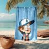 Ultra-weiches Strandtuch mit Gravity Falls Thema, Ideal für Pool - Camping, Tauchen - Perfekter Reisebegleiter, Lebendiges Strandtuch.