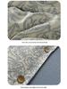 Retro Floral Linen Bedding Set: Autumn & Winter 4-Piece with Button Duvet Cover & Sheet