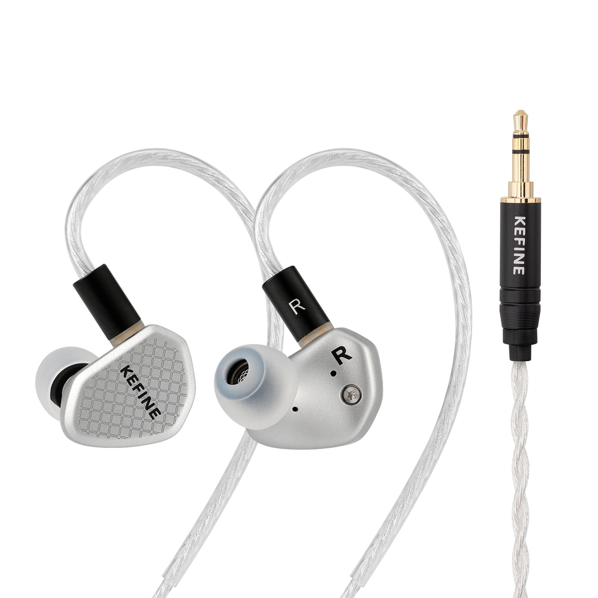 

Angelears Kefine Klean SV 10mm DLC Diaphragm Dynamic Driver IEMs Hi-Fi In-ear Earphone with Nozzles and SPC Cable