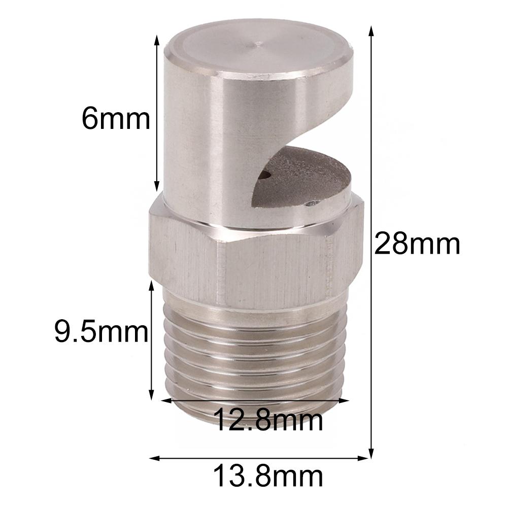 Adjustable Spray Angle Boomless Nozzle Stainless Steel Wide Spray Angle