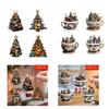 Pack of 4 Shatterproof Christmas Tree Ornaments with Hanging Cord for Indoor Outdoor Holiday Decorations
