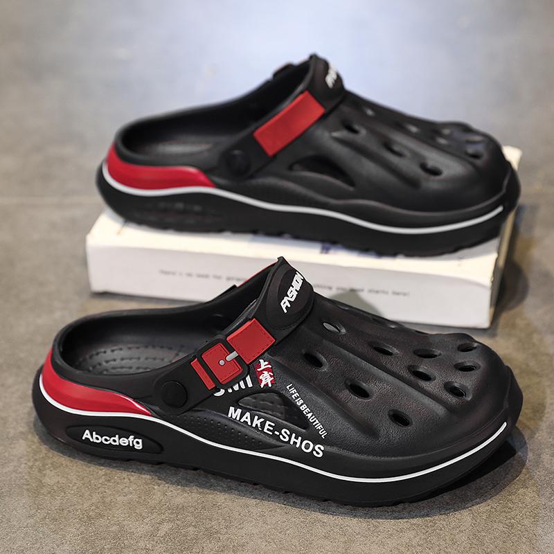 Fashion Plus Size 38-47 Men Slippers Fashion EVA Insole Clogs Men Garden Shoes Arch Support Waterproof Slides For Men Beach Shoes