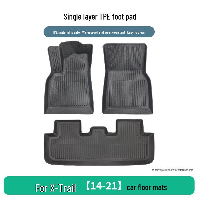 Nissan X-Trail 2014-2021 TPE Floor Mats: Wear-Resistant & Easy-Clean