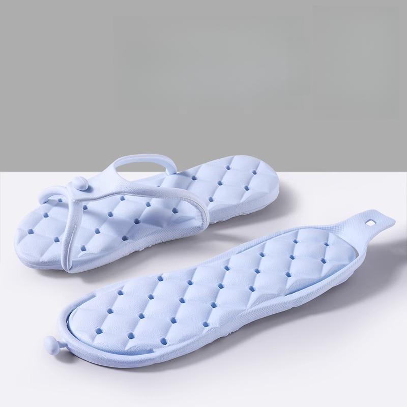 Portable Folding Slippers for Business Trips Women's Hotels Lightweight and Non Slip Men's Travel Beach Flip Flops and Sandals