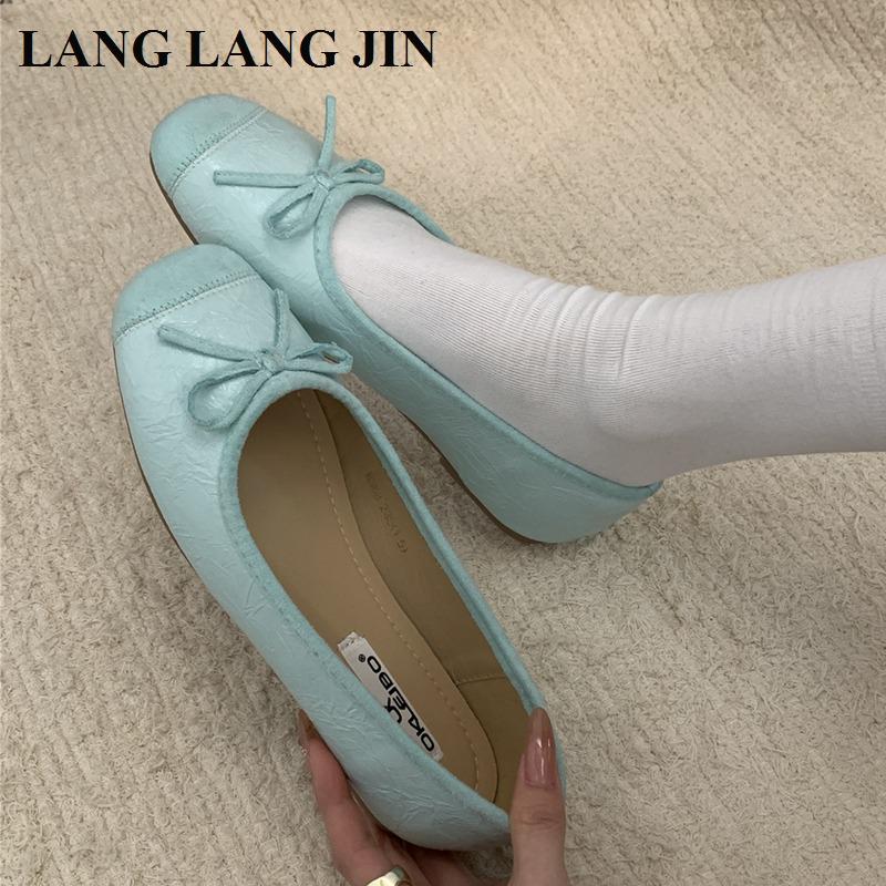 Brand New Flats Shoes Women Low Heel Ballet Square Toe Shallow Shoe Slip On Loafer Round Toe Ballet Flats Shoes zapatos De Mujer