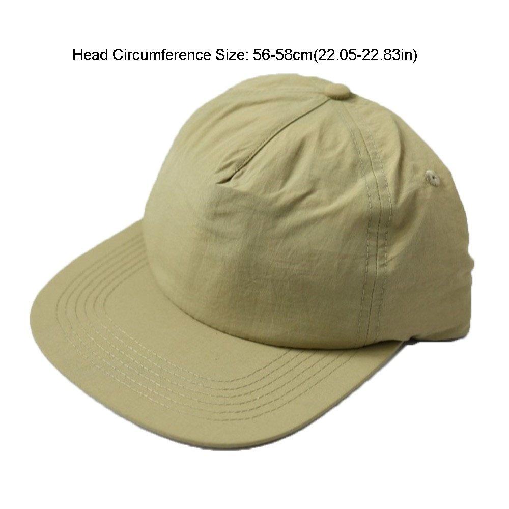 Quick-Drying Sun Protection Baseball Cap Breathable Flat Brim Peaked Cap Adjustable UV Protection Sport Sun Hat Outdoor Sports