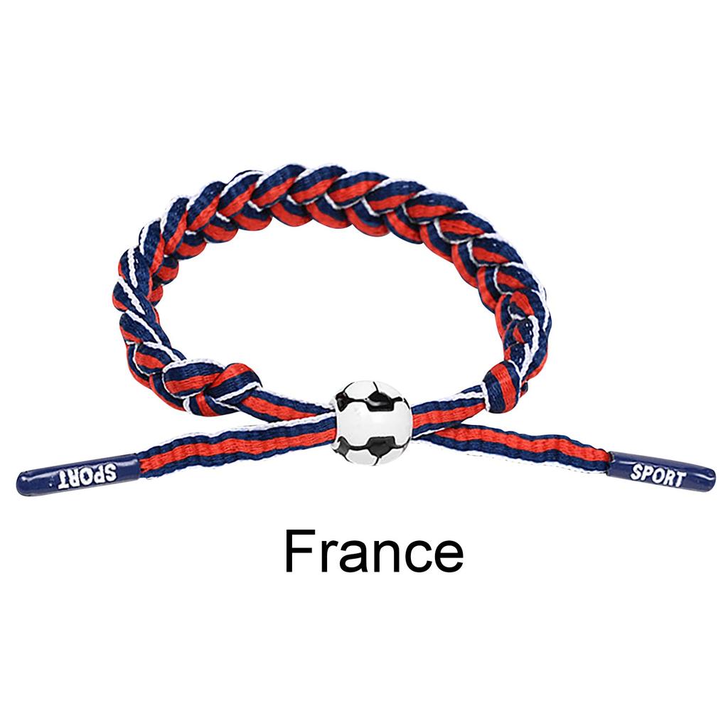 Football Team Fan Support Identification Woven Bracelet
