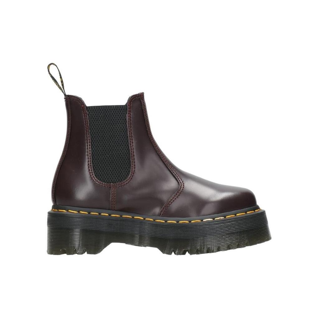 Dr. Martens Dr.Martens Leather Short Chelsea Boots Unisex Burgundy Women's 27865606