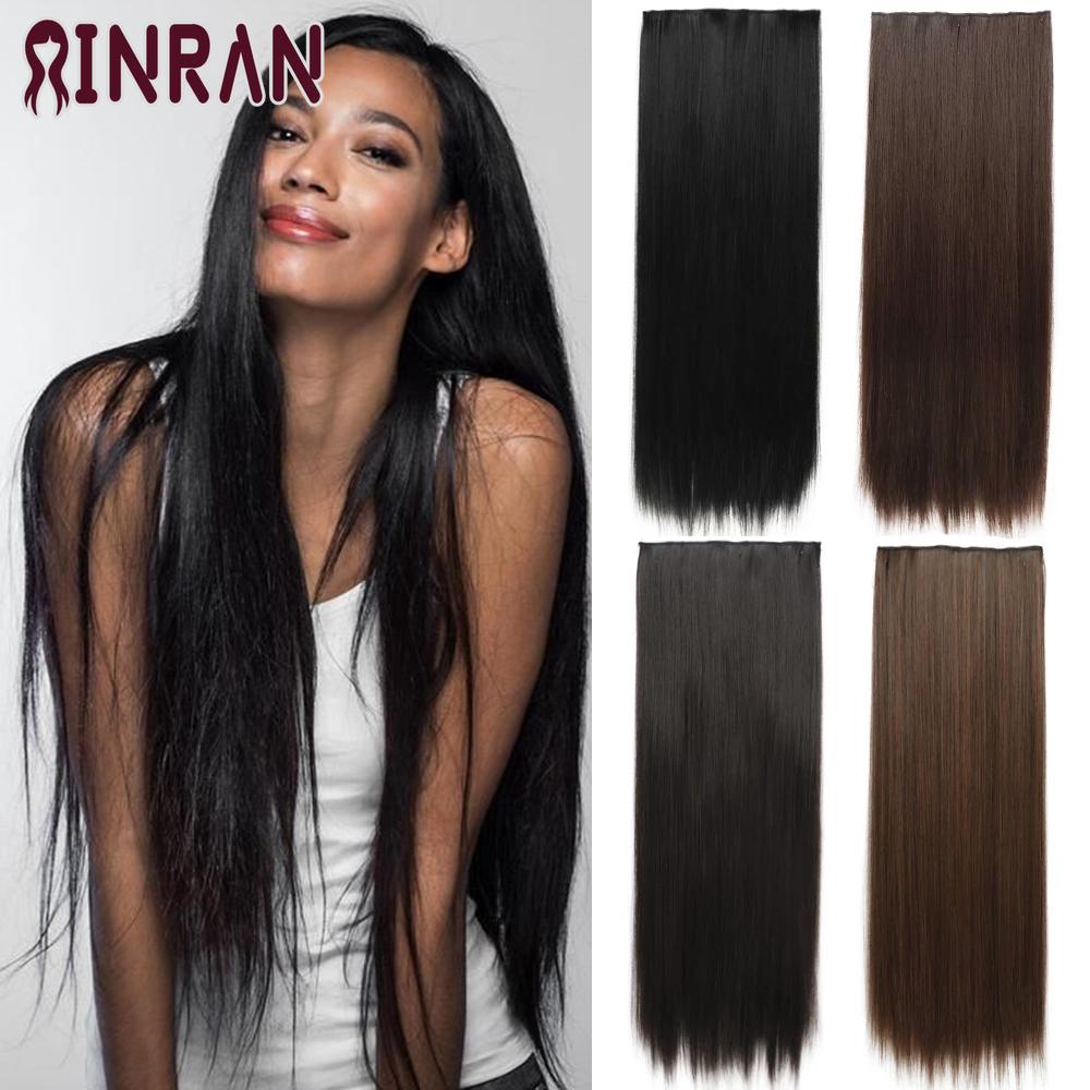 Buy XINRAN 32 Inch One Piece 5 Clips Synthetic Hair Extensions Long ...