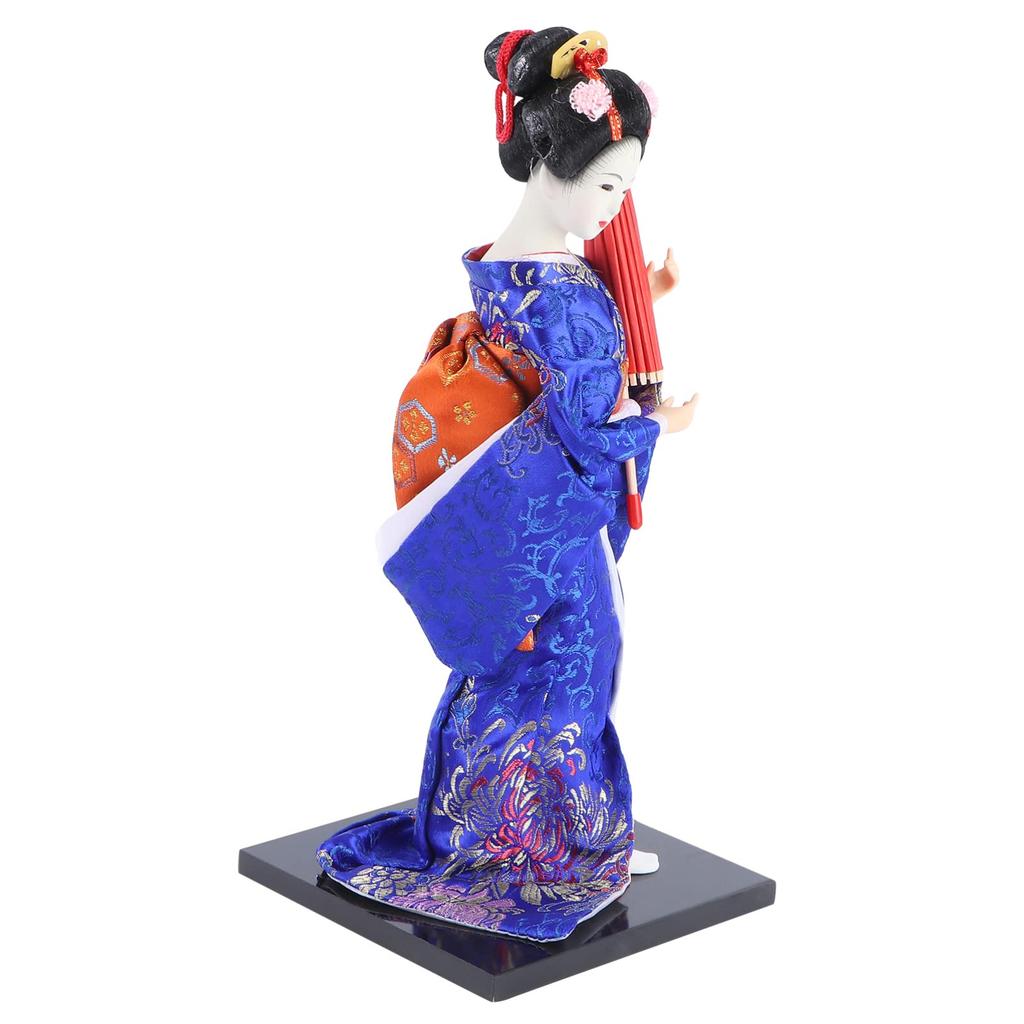 GANAZONO Japanese Doll, Dancing Maiko Geisha Doll, Japanese Souvenir, Present, Decoration, Room Decoration, 30cm (Gray)