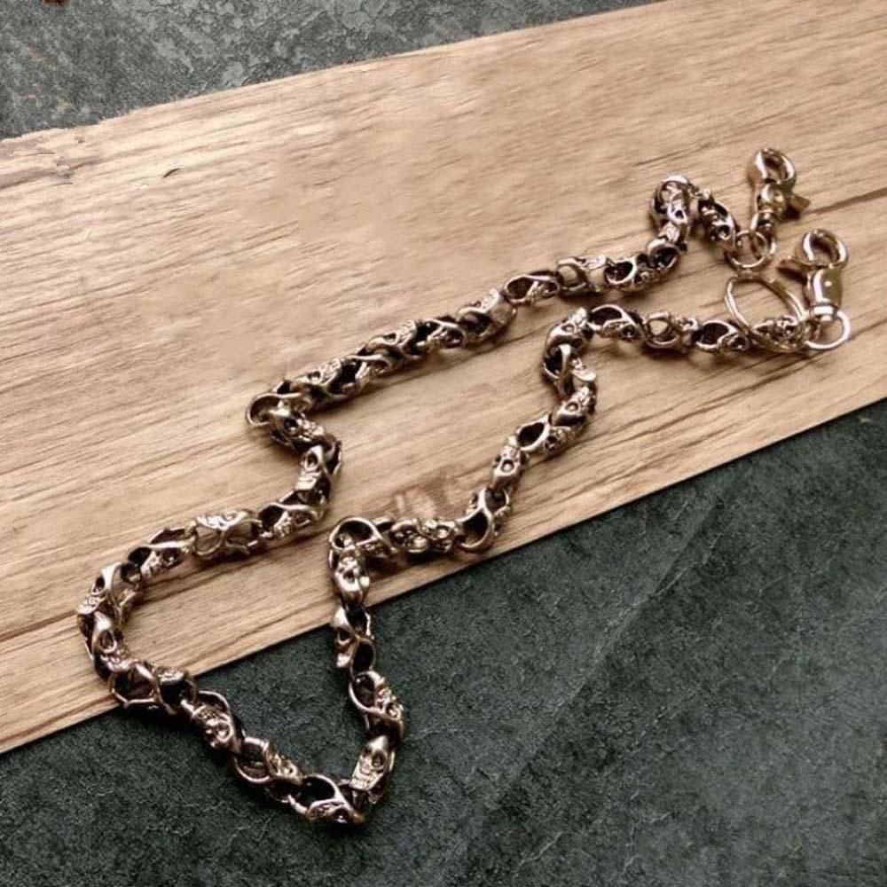 

Y2K Skull Pants Chain Cool Punk Zinc Zinc Alloy Waist Decor Fashion Men s Jeans Chain Festival серебряный
