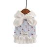 Wedding Dress Cat Dog Ruffle Dress Big Bowknot Cherry Pet Skirt Cute Sweet Dog Clothes  Maltese
