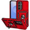 For Samsung Galaxy S25 FE Case PC + TPU Phone Cover with Lens Protection Kickstand