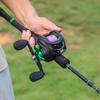 SOUGAYILANG 1.8m-2.4m Fishing Rod Combo 5 Sections Carbon Fiber Casting Rod and 7.2:1 Gear Ratio Baitcasting Fishing Reel Tackle