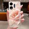 Für Itel P55 5G Hülle Ite Power 55 5G Handyhülle Blume Schmetterling Dünne Hüllen P661N P665L Capa Transparent Weiches Silikon TPU Cover
