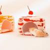 Thickened Simulated Cake Hamster Nest Warm Small Pet Sleeping House  Cage Accessories