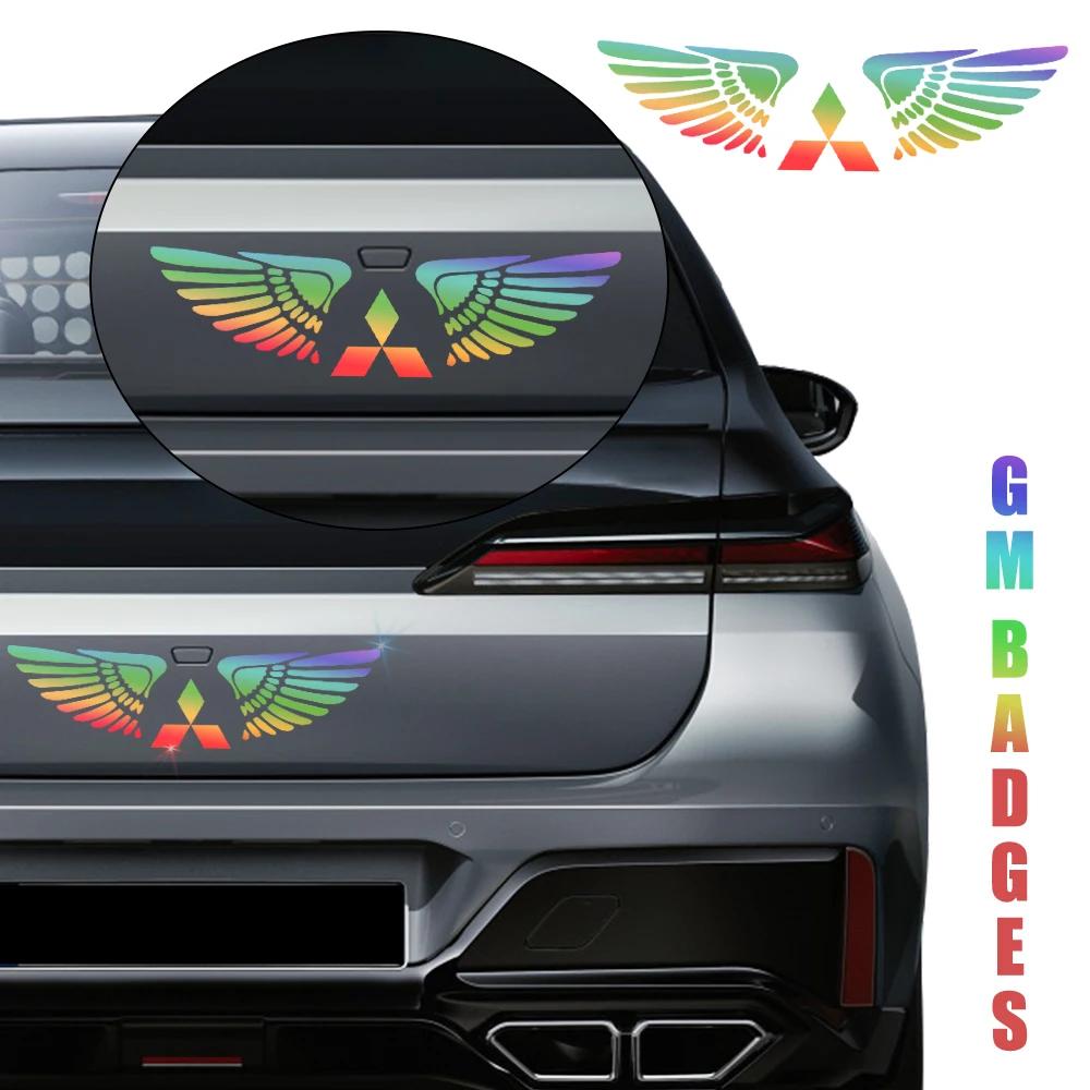 Universal Reflective Exterior Wing Vinyl Decal Car Accessories for Mitsubishi Lancer EX Pajero Mirage Galant Ralliart