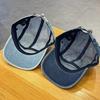 Casual Versatile Denim Cap Vintage Style Adjustable Snapback Cap Flat Brim Baseball Caps Unisex