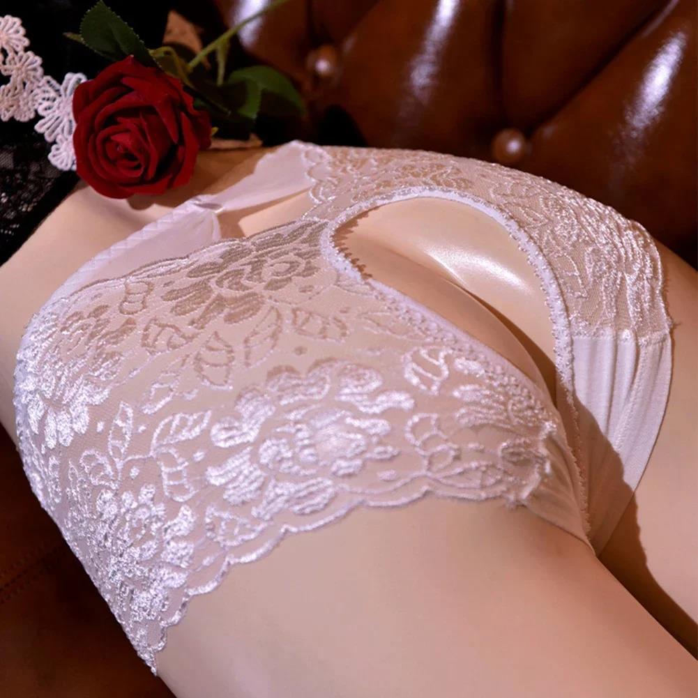 Women Lace Bikini Panties Breathable Open Crotch Home Knickers Ladies Lingerie Soft Comfortable Underwear Available In Sizes M To 3XL Brand New High
