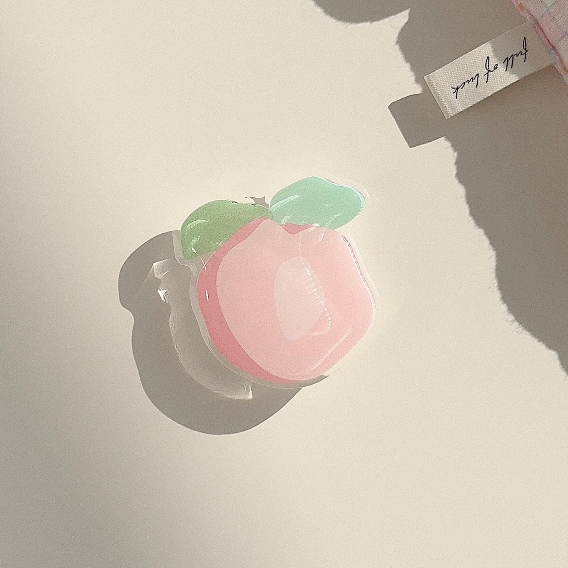 Корейский Любовь Клубника Ленивый Держатель для Милый Креативный Задняя Наклейка Чехол Выдвижной Мультяшный Многофункциональный Складной Клей Single bracket