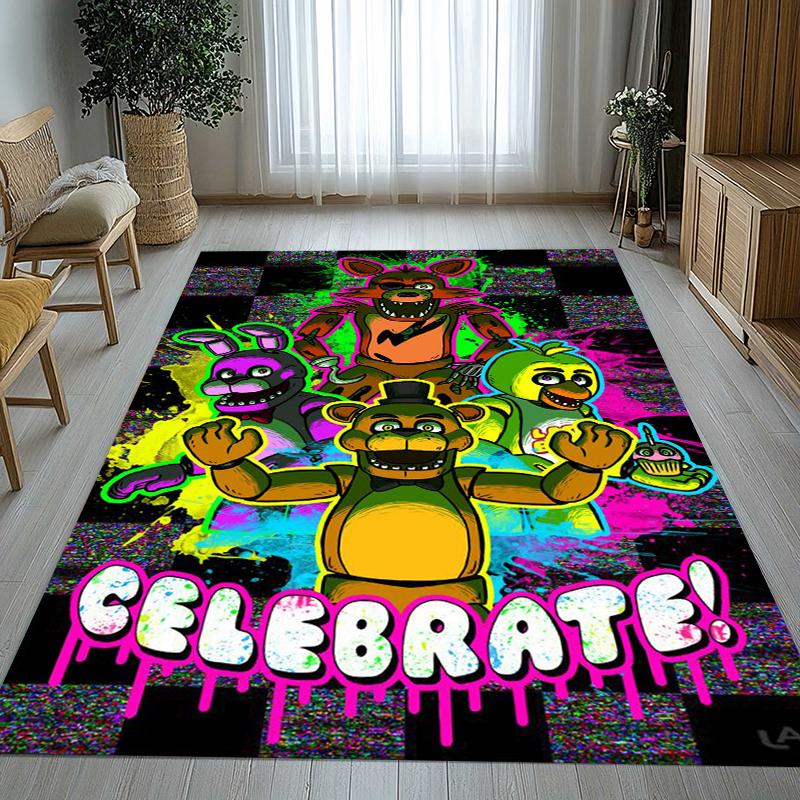 

Horror Freddy F-FNAF Games Living Room Non-Slip Area Rug Soft Carpet for Bedroom Kids Playroom Sofa,Home Decor Doormat Gift 40x60cm