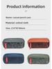 Macaron Colorblock Large Capacity Art Student Pencil Case - Double Layer Oxford Cloth Paintbrush Storage Bag