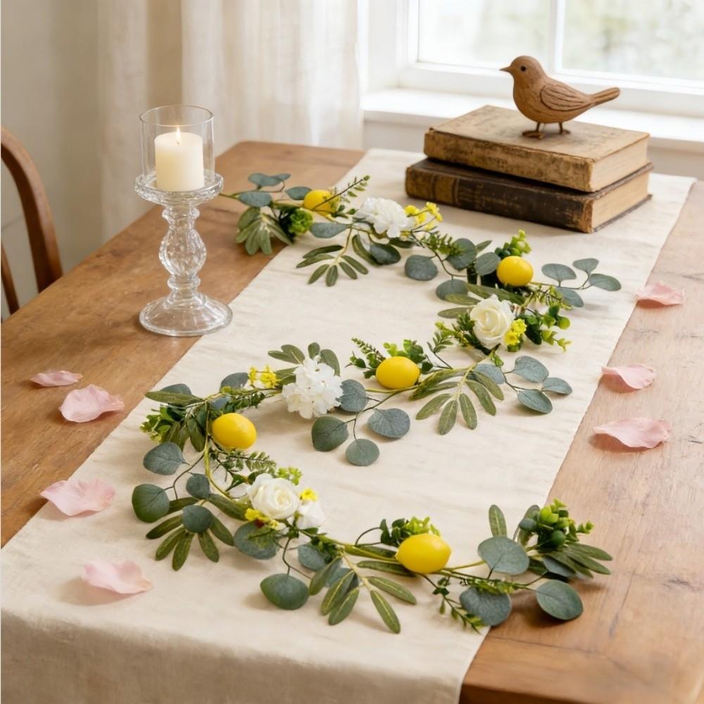 Greenery Lemon Vine Decor Realistic Simulation Lemon Vine Fake Plant  Wedding Party Decor