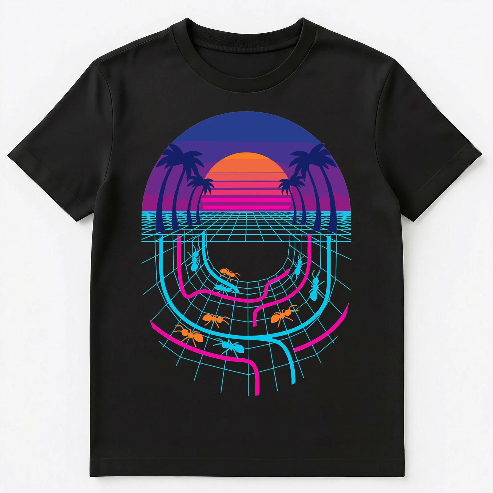 

Ant Farm Retro Colony Underground 80S Aesthetic Unisex T-Shirt 2XL