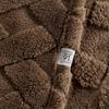 Eurofirany Blanket Cover Bedspread Flannel D91 Plaid Pattern 150X200Cm Dark Brown