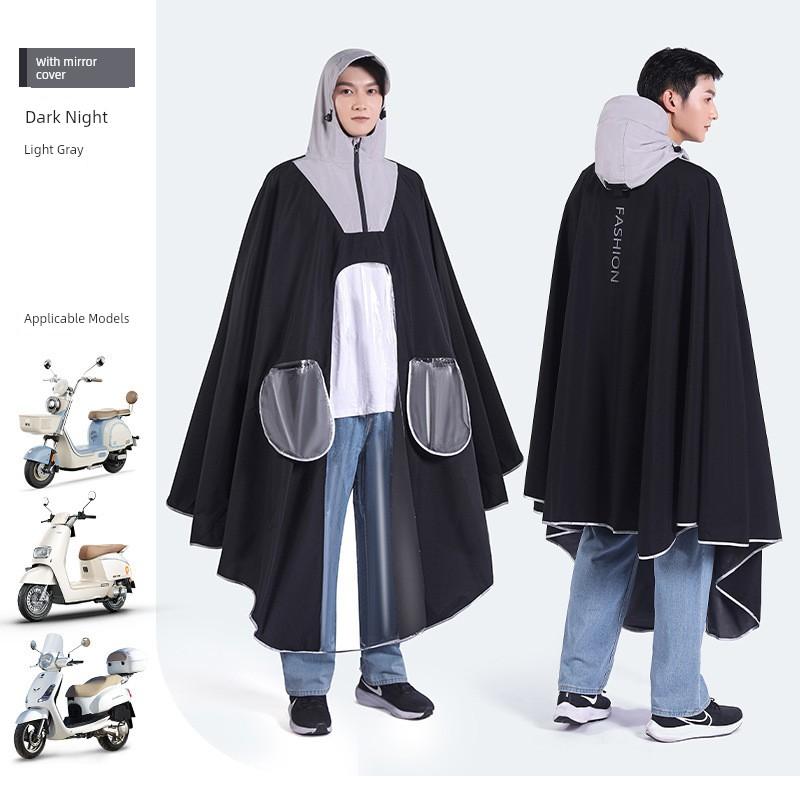 Raincoat for Electric Scooters, Women's Single-Person Riding Transparent Rain Poncho for Electric Motorcycles, Men's Outerwear, Specially Designed
