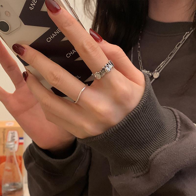 Cartoon Eyecatching Animal Ring For Women Stylish Ins Fashion Jewelry For Fall 2022