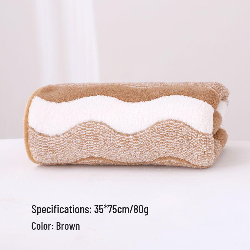 Coral Fleece Absorbent Lint-Free Face Towel, Thick & Soft for Household Use