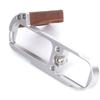Wood And Metal Hand Grip With Quick Release Base Plate For Camera Enhances Comfort And Protections