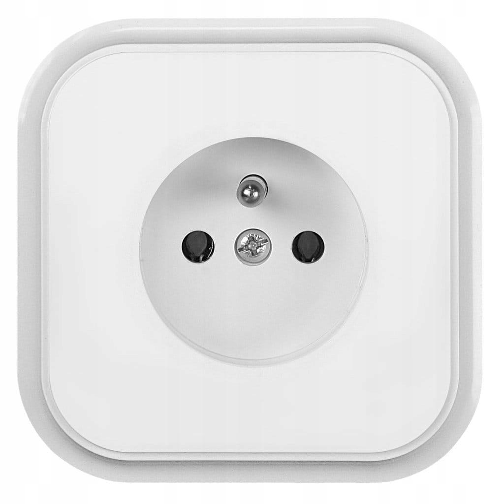 Gniazdo Ścienne 230 V IP20 Białe Z Uziemieniem Jednogniazdowe 1 Szt.