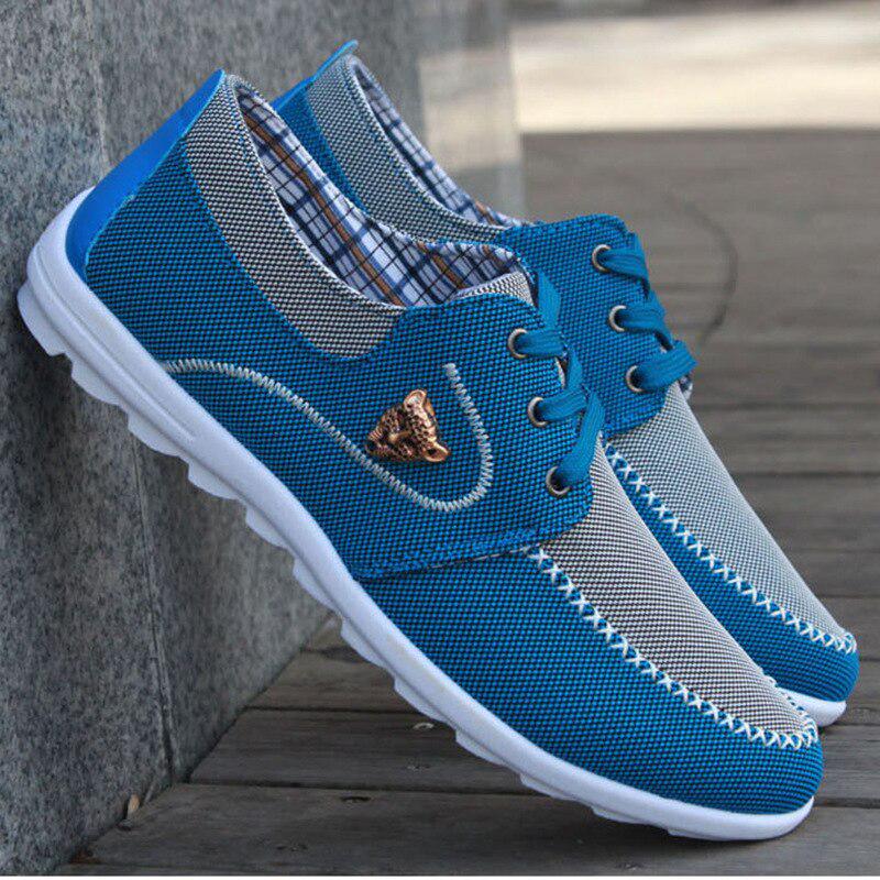 Men's Plus Size Business Casual Flat Shoes Breathable Soft Sole Comfortable Flat Shoes Office Shoes Driving Shoes