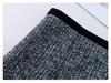 Elegante Falda Midi Bodycon de Lana Gris para Mujer - Colección Otoño/Invierno 2025
