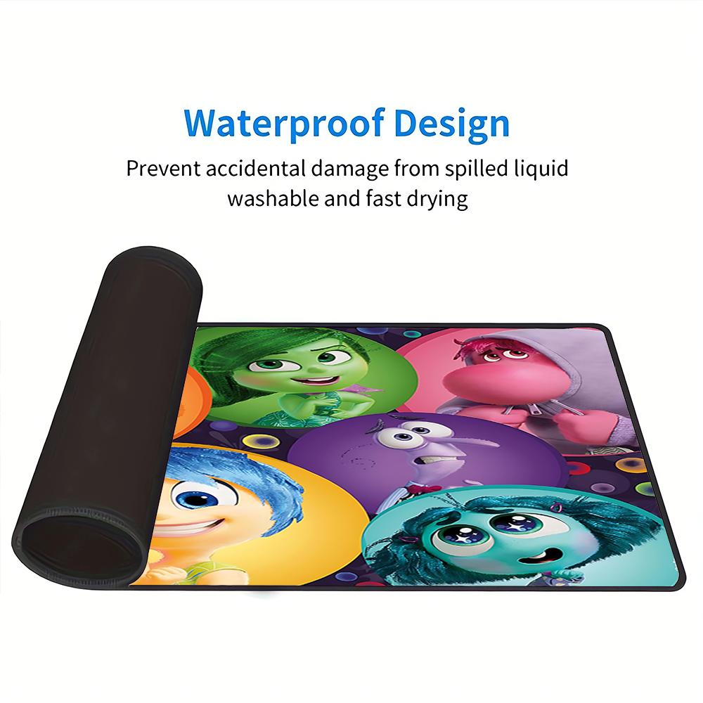 Inside Out Emotions Large Gaming Mouse Pad Nonslip Rubber Base Waterproof Desk Mat For Office Pc Laptop