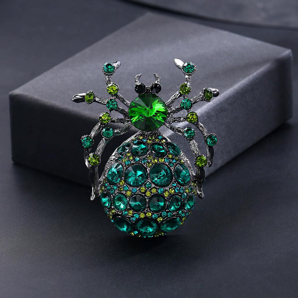 Weiman Gotische Spinnen Broschen Luxus Damenmode Strass Kristall Vergoldete Legierung Personalisierbare Designer Broschen Pins