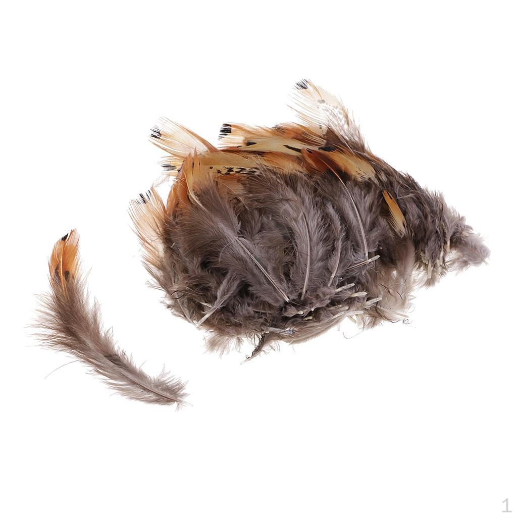 

100 шт. перьев для заколки для волос Fascinator, коктейльной шляпы,