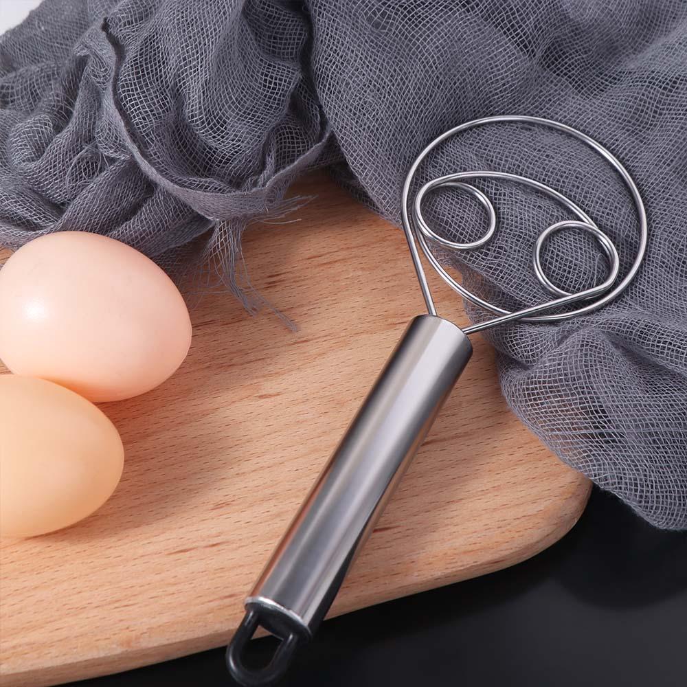 Handheld Dough Mixer Stick Anti-stick Egg Beater Household Stainless Steel Dough Whisk  Cake